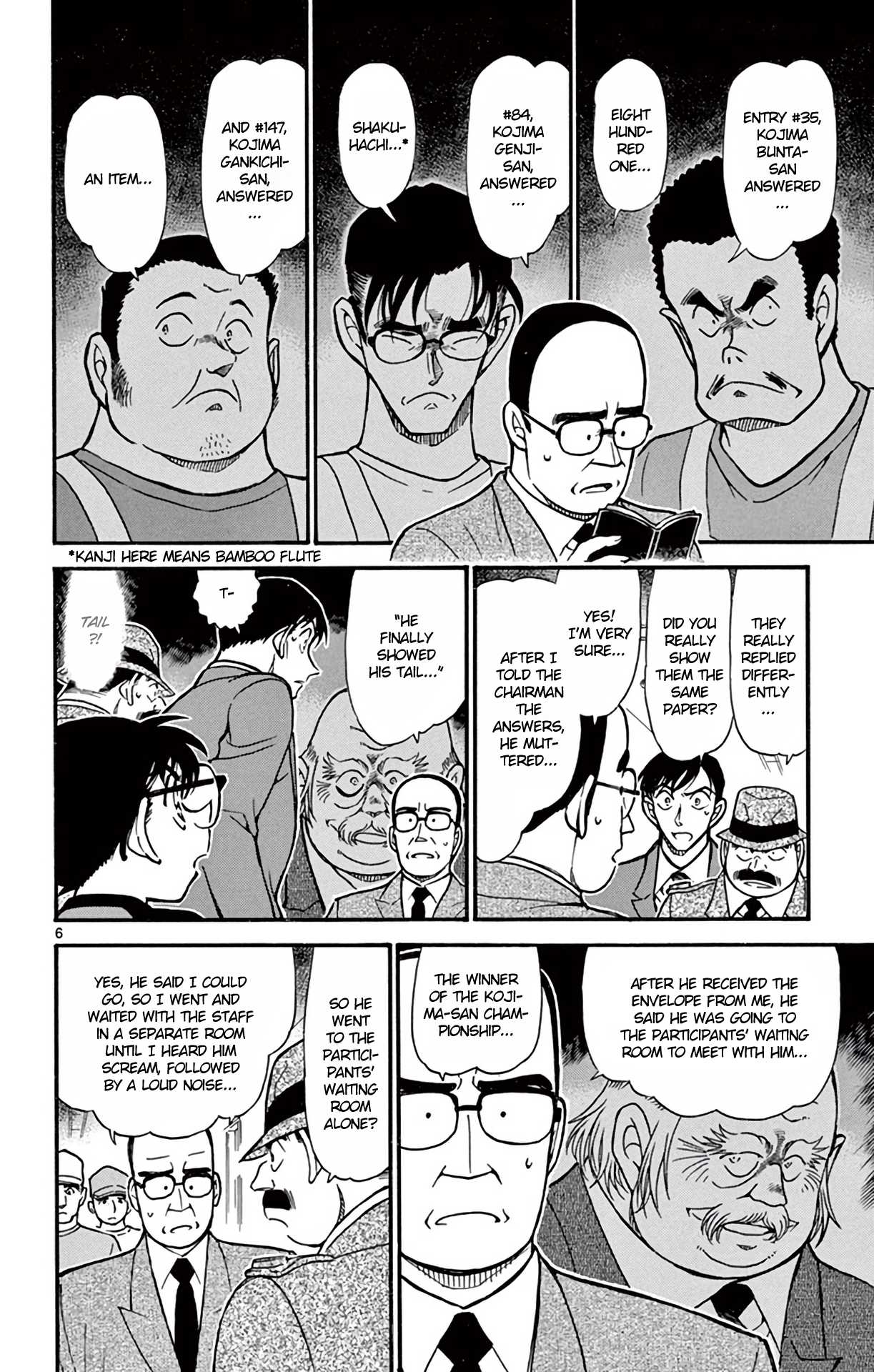 Detective Conan Chapter 659 page 7 - Chapter 659: 801, Shakuhachi & an Item