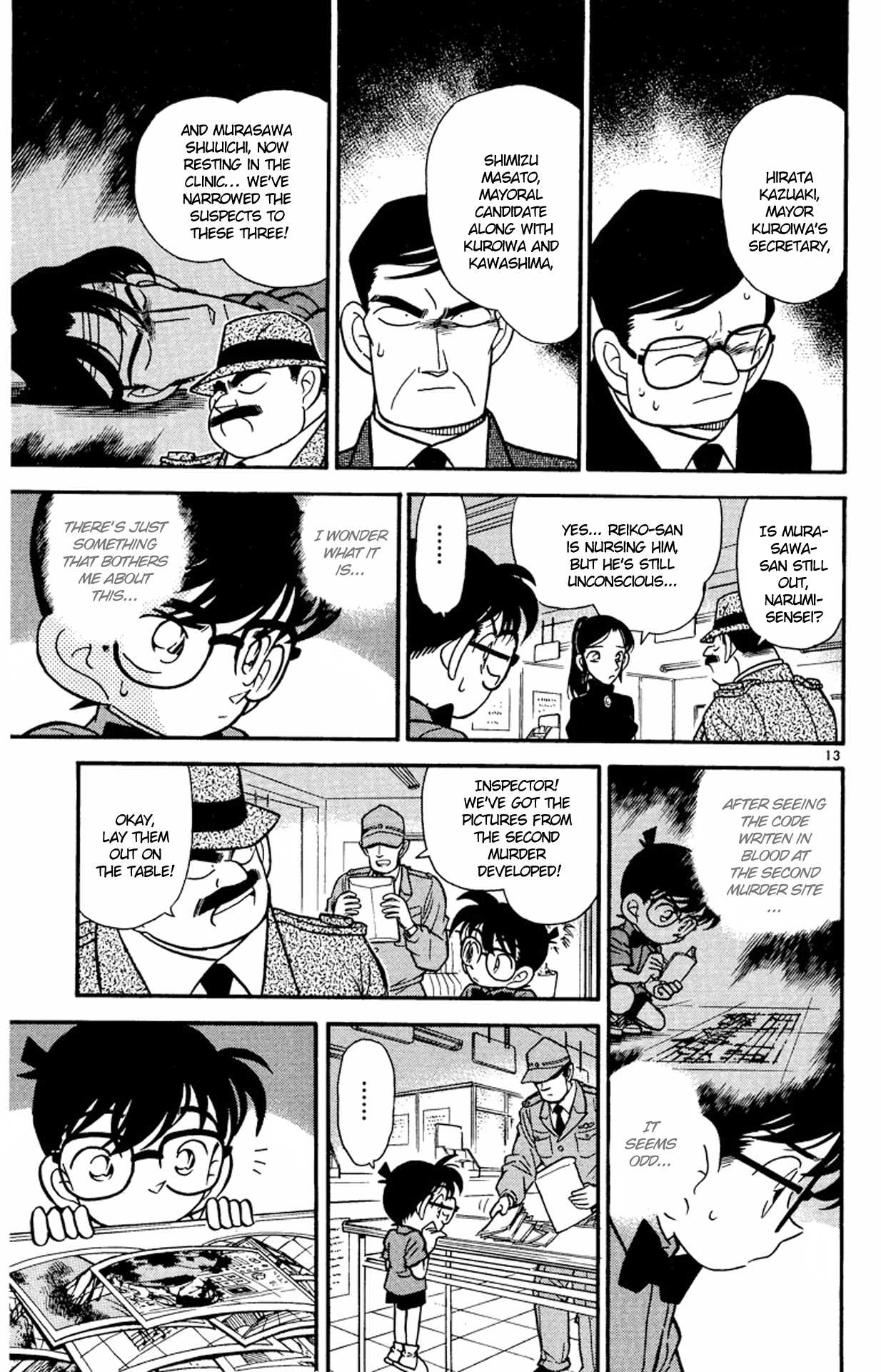 Detective Conan Chapter 66 page 14 - Chapter 66: The Blood-stained Button