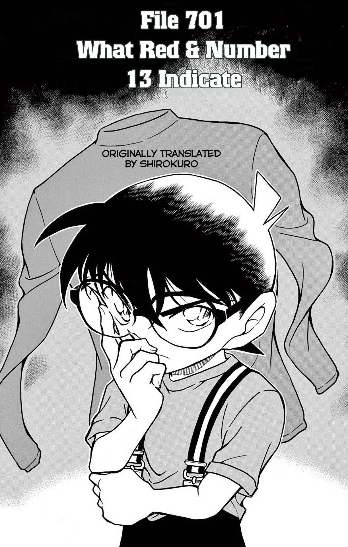 Detective Conan Chapter 701 page 2 - Chapter 701: What Red & Number 13 Indicate