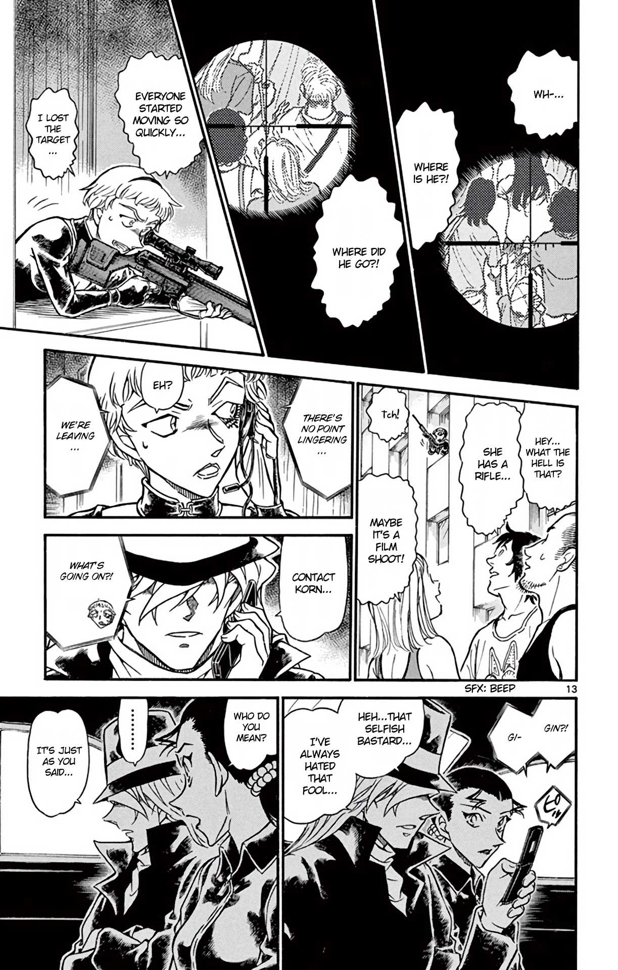 Detective Conan Chapter 704 page 14 - Chapter 704: The Silent Battle