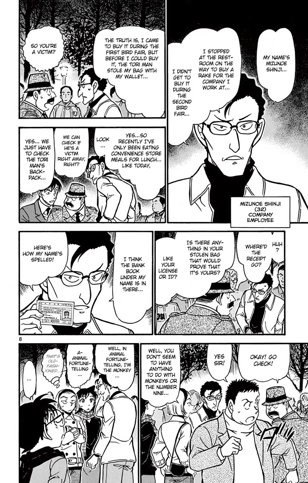 Detective Conan Chapter 717 page 9 - Chapter 717: Monkey & 9