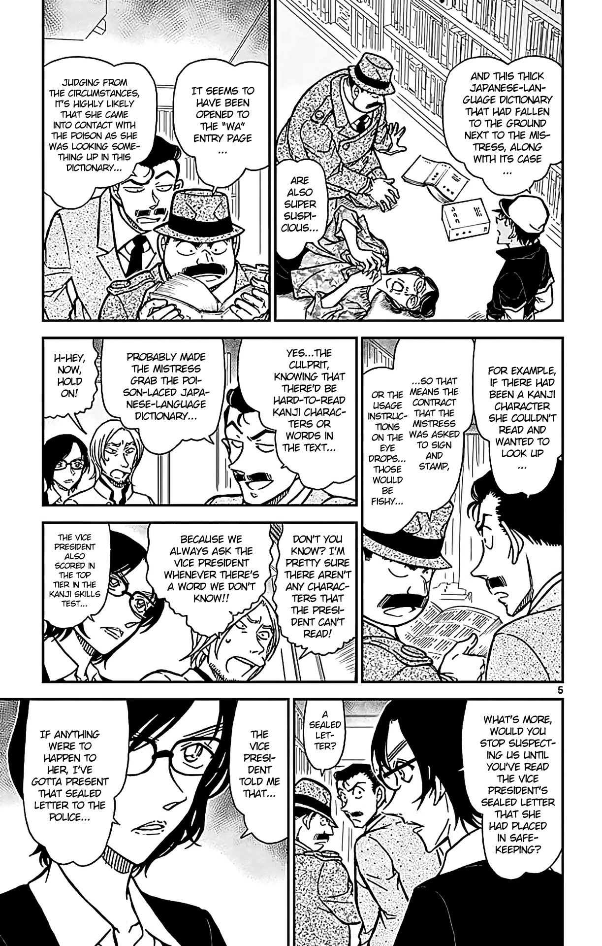 Detective Conan Chapter 785 page 6 - Chapter 785: The Mistress' Written Confession