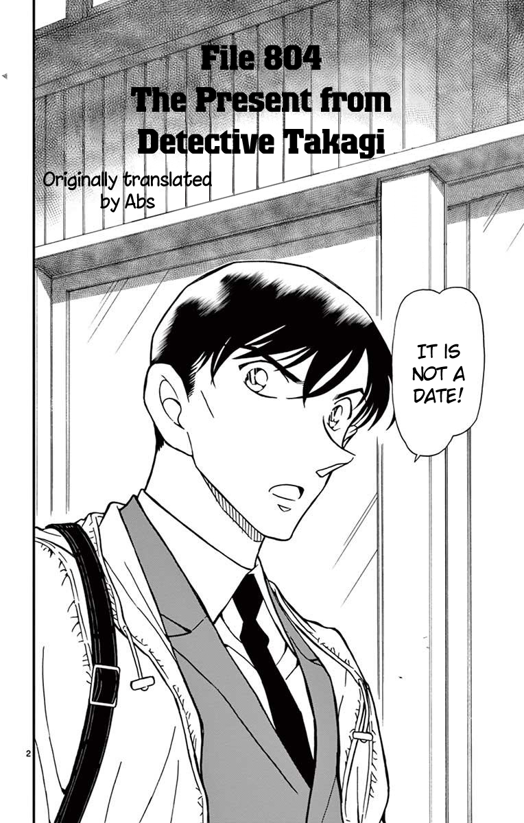 Detective Conan Chapter 804 page 3 - Chapter 804: The Present from Detective Takagi