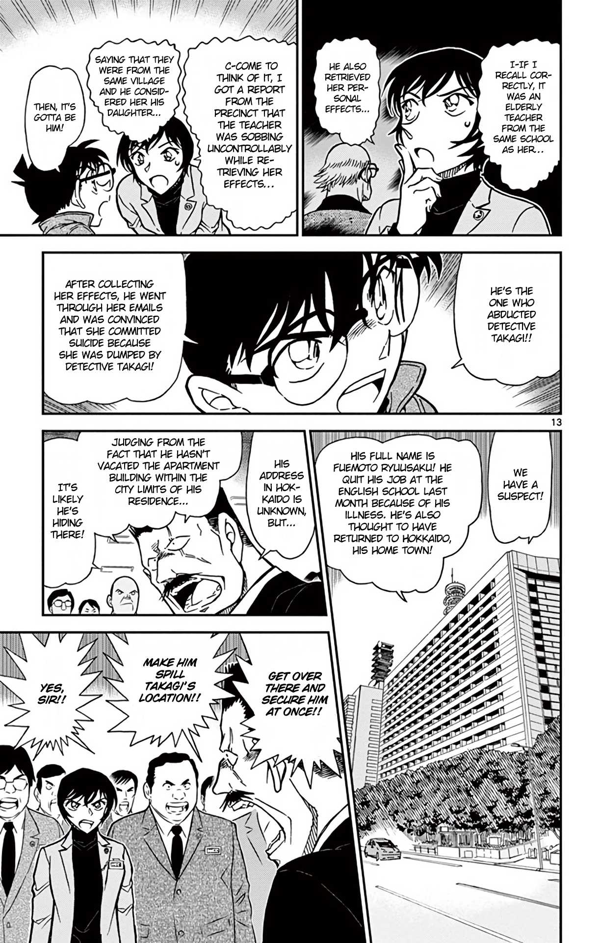 Detective Conan Chapter 806 page 14 - Chapter 806: The Inherited Shadow of the Dawn