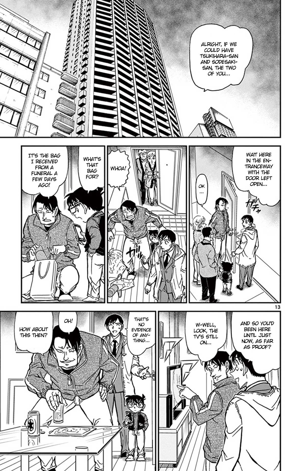 Detective Conan Chapter 809 page 14 - Chapter 809: Traces of Presence in the Room