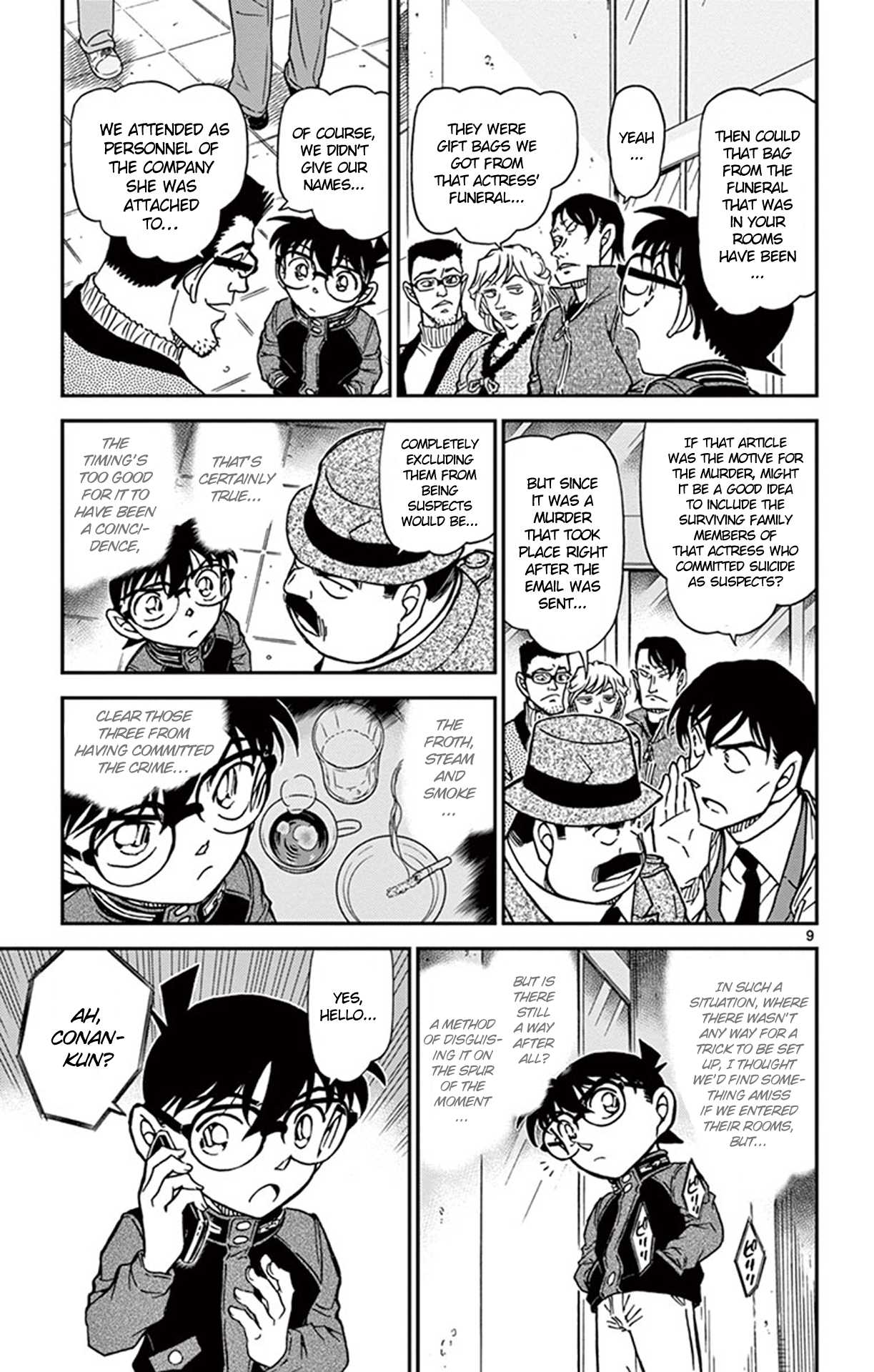 Detective Conan Chapter 810 page 10 - Chapter 810: Froth, Steam & Smoke