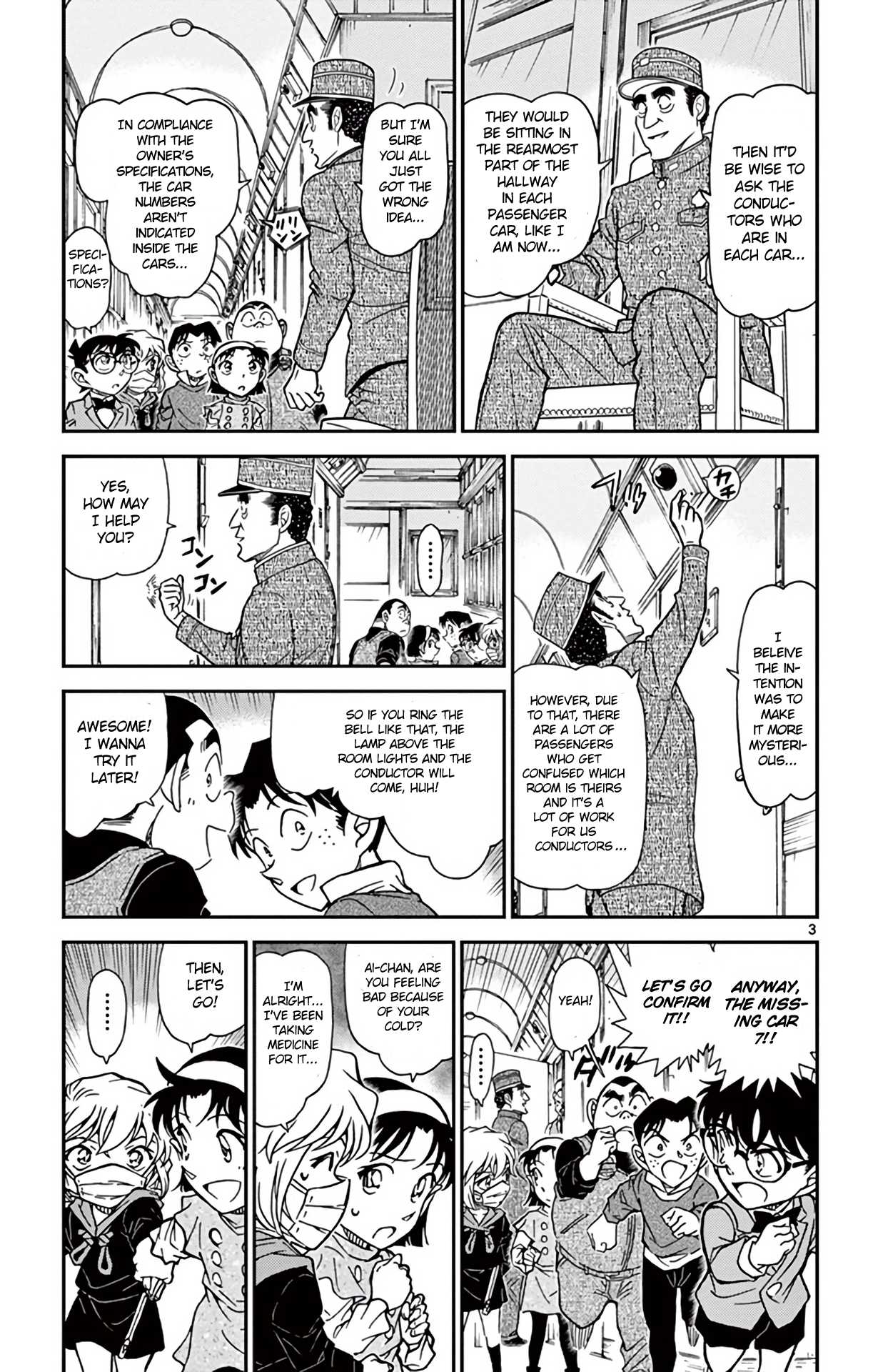 Detective Conan Chapter 819 page 4 - Chapter 819: Mystery Train [Tunnel]