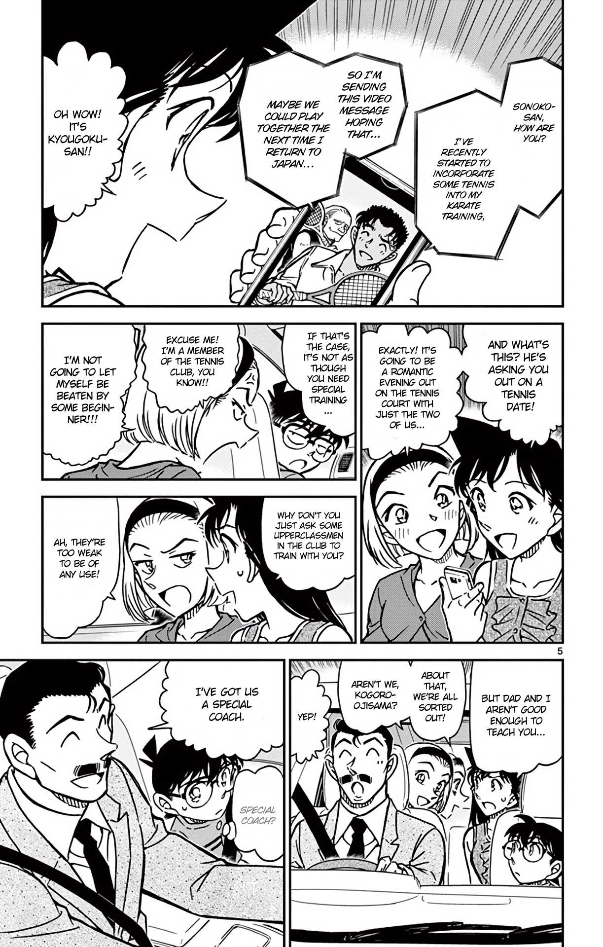 Detective Conan Chapter 825 page 6 - Chapter 825: Special Coach