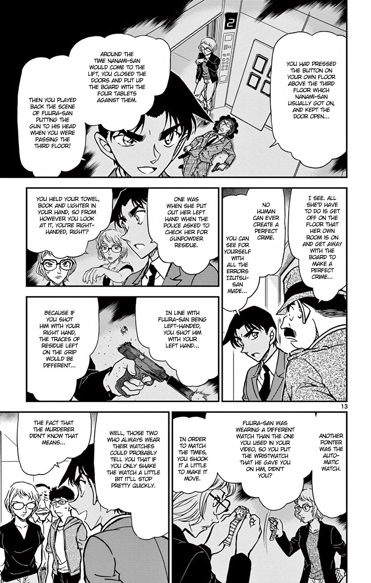 Detective Conan Chapter 833 page 14 - Chapter 833: Sensei's Trick