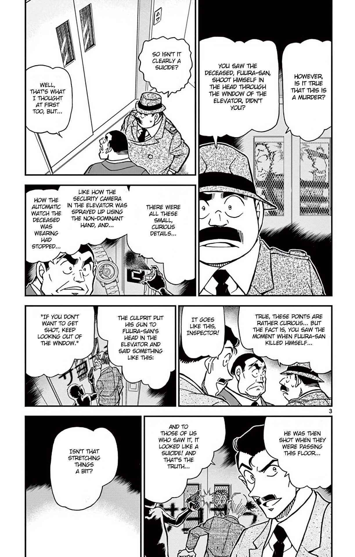 Detective Conan Chapter 833 page 4 - Chapter 833: Sensei's Trick
