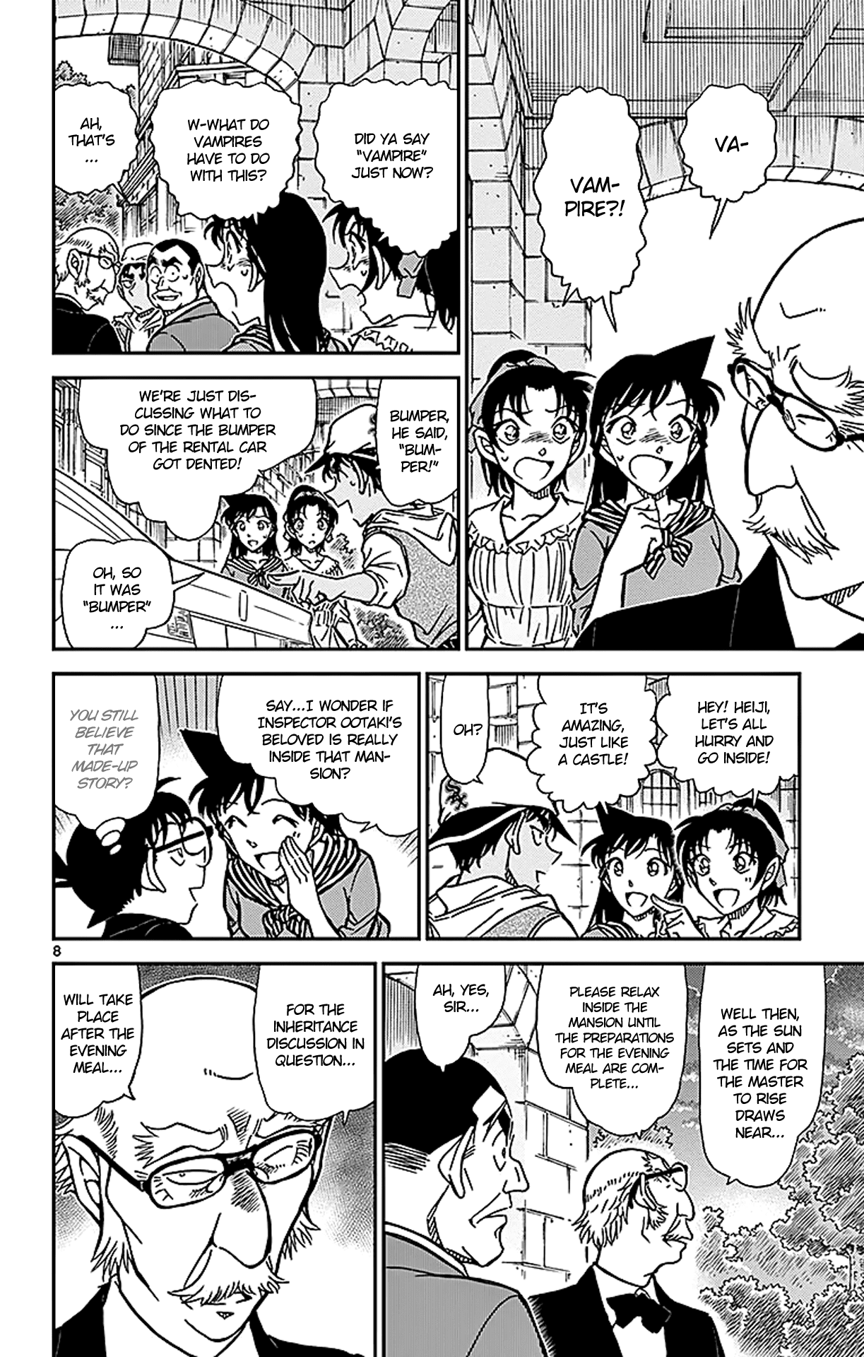 Detective Conan Chapter 834 page 9 - Chapter 834: The Vampire's Mansion