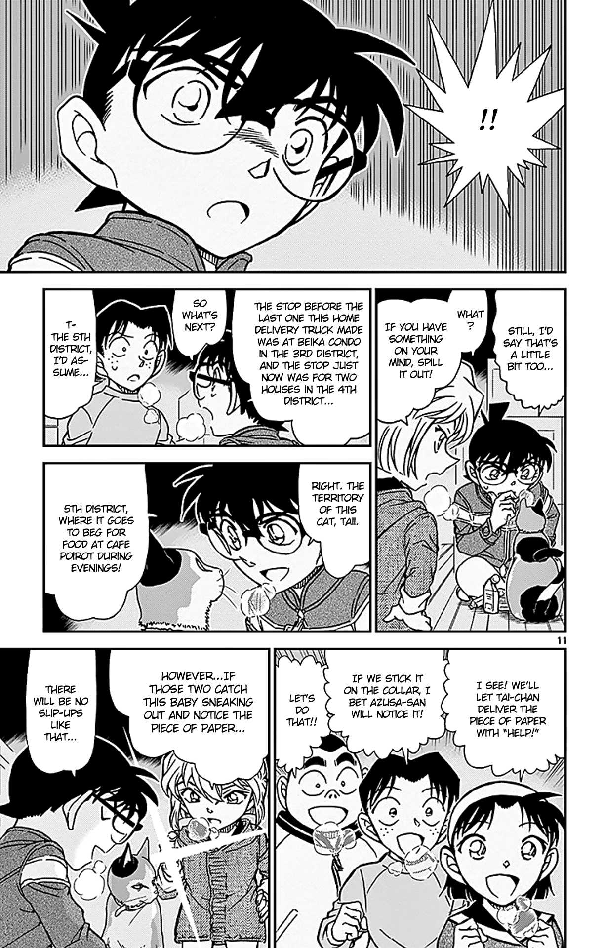 Detective Conan Chapter 842 page 12 - Chapter 842: A Cat's Home Delivery Service