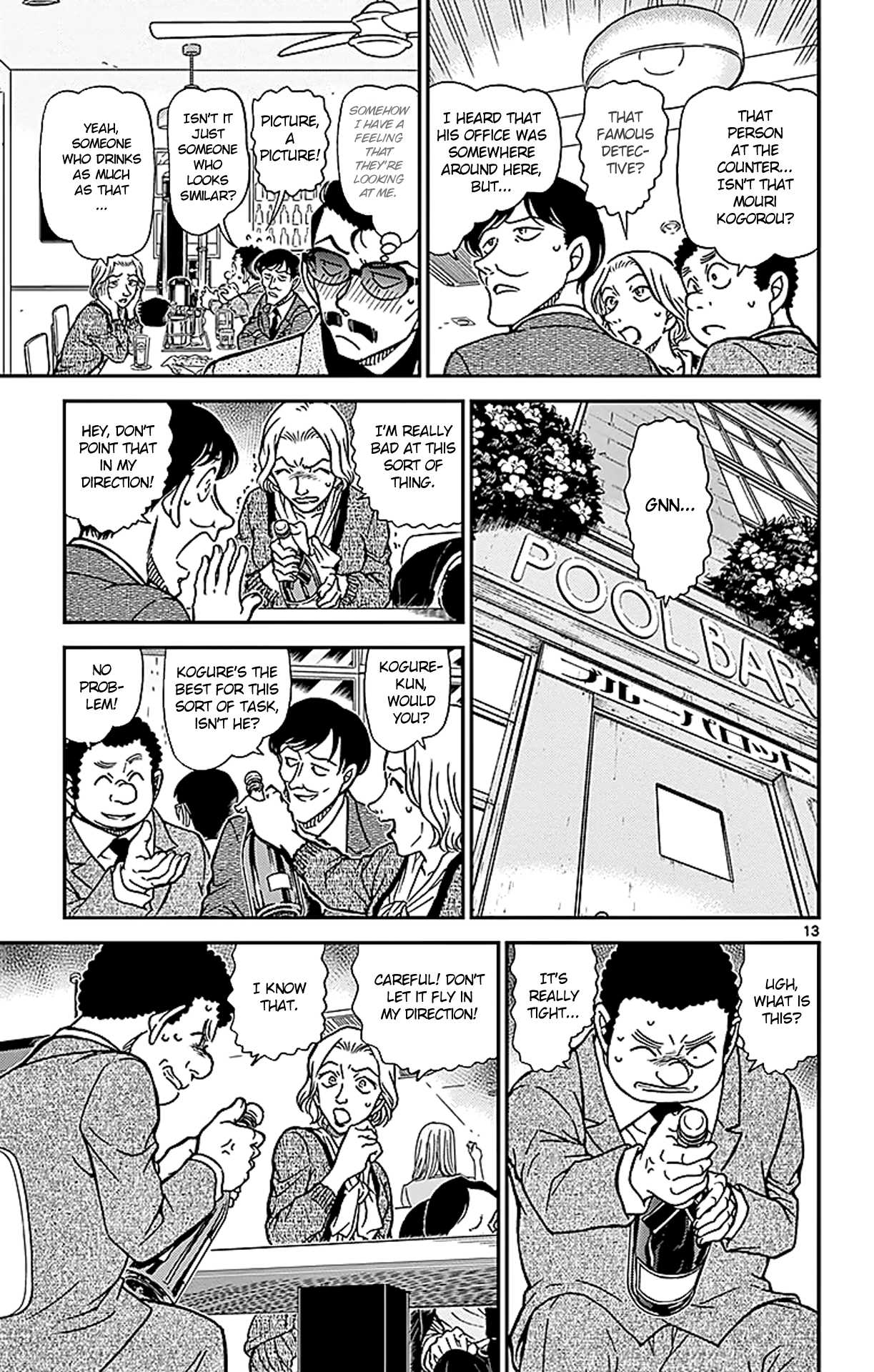 Detective Conan Chapter 853 page 14 - Chapter 853: A Detective Encounters a Case in a Bar
