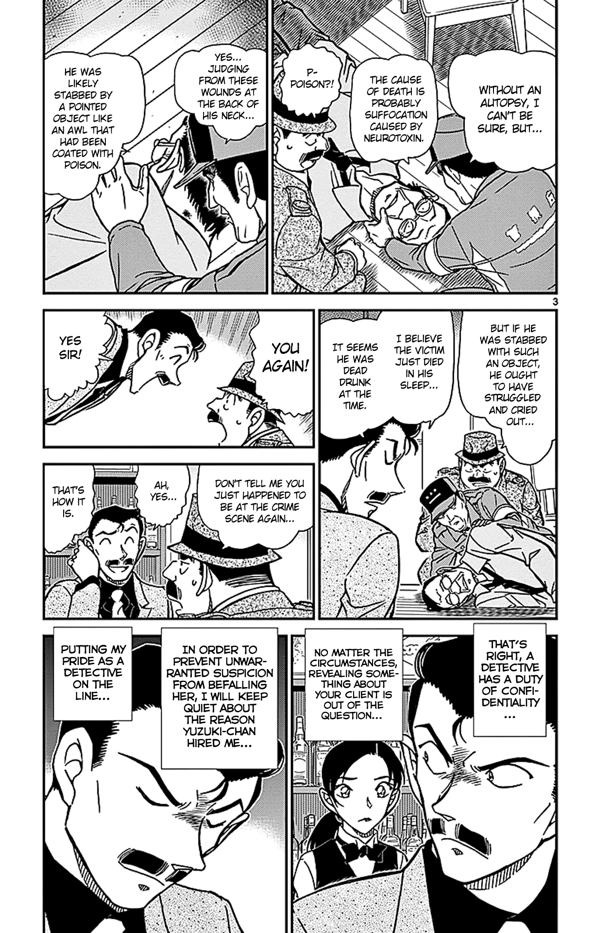 Detective Conan Chapter 854 page 4 - Chapter 854: A Detective Deduces a case in a Bar