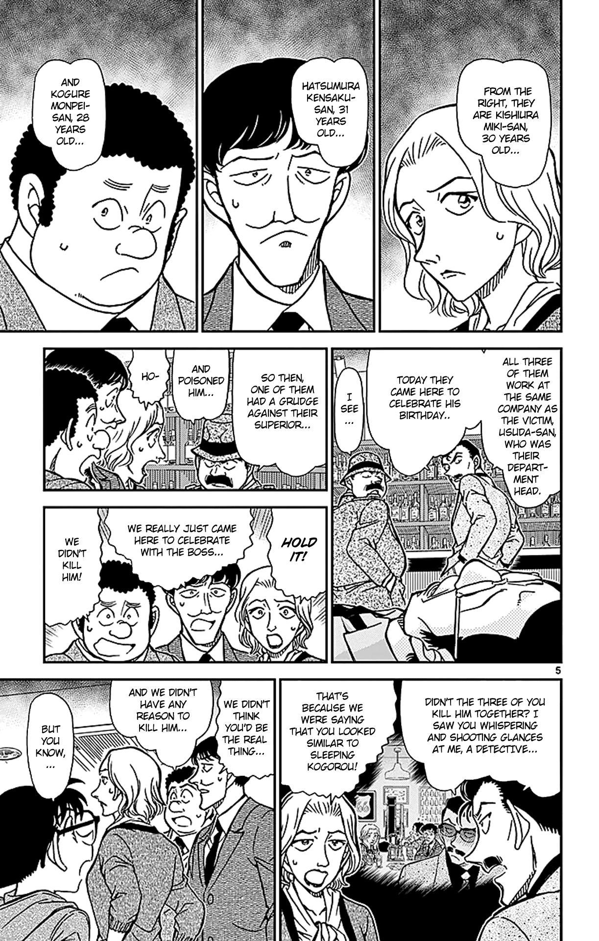 Detective Conan Chapter 854 page 6 - Chapter 854: A Detective Deduces a case in a Bar