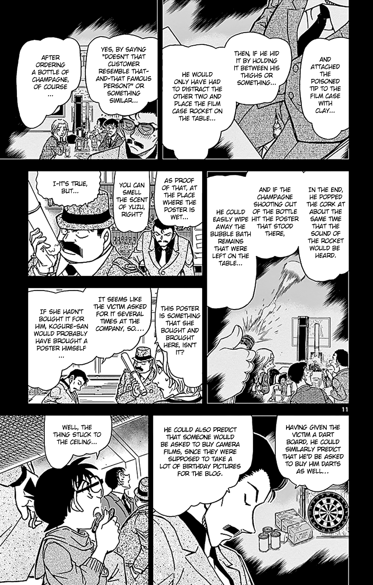 Detective Conan Chapter 855 page 12 - Chapter 855: A Detective Solves a case in a Bar