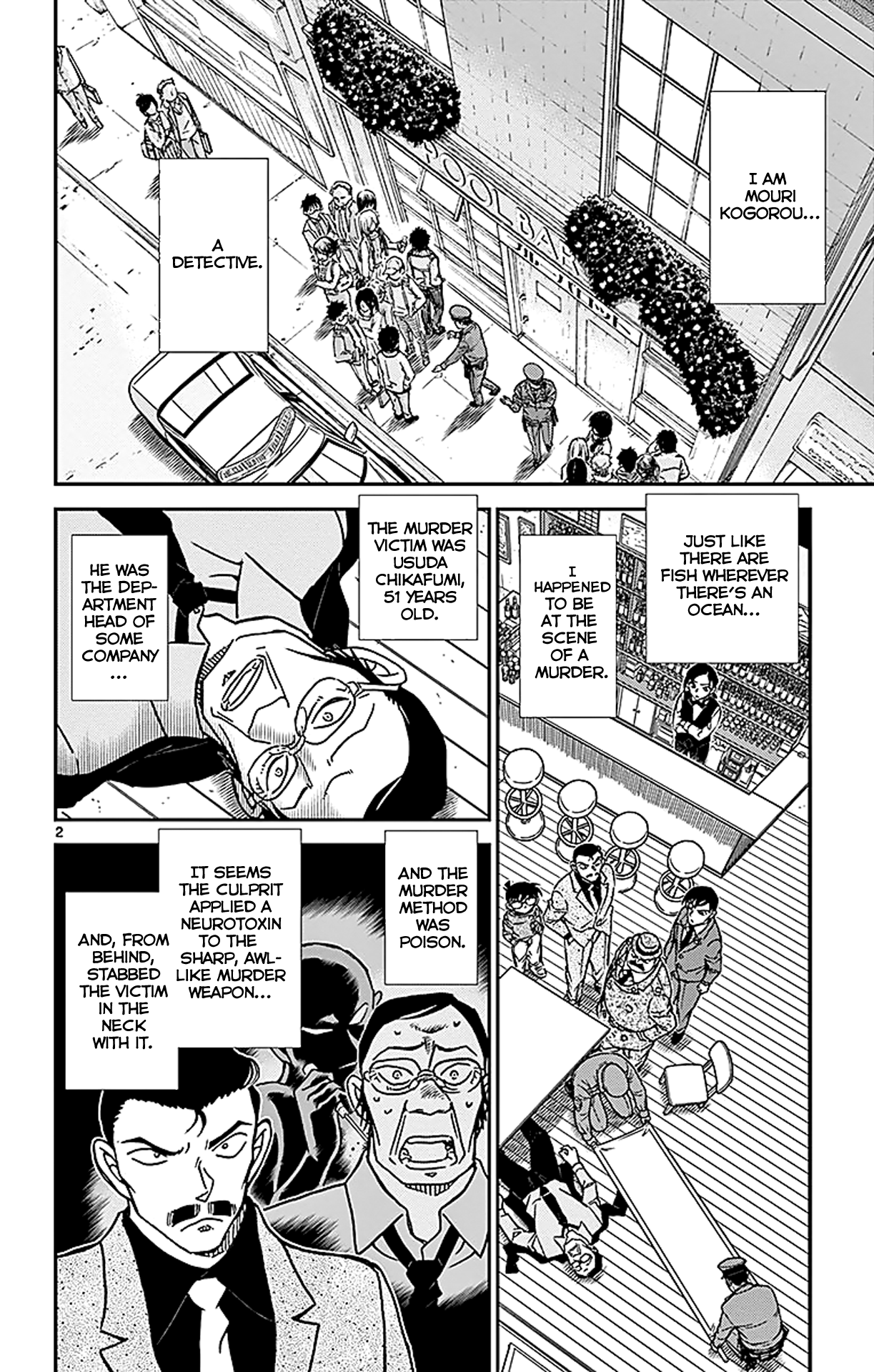 Detective Conan Chapter 855 page 3 - Chapter 855: A Detective Solves a case in a Bar