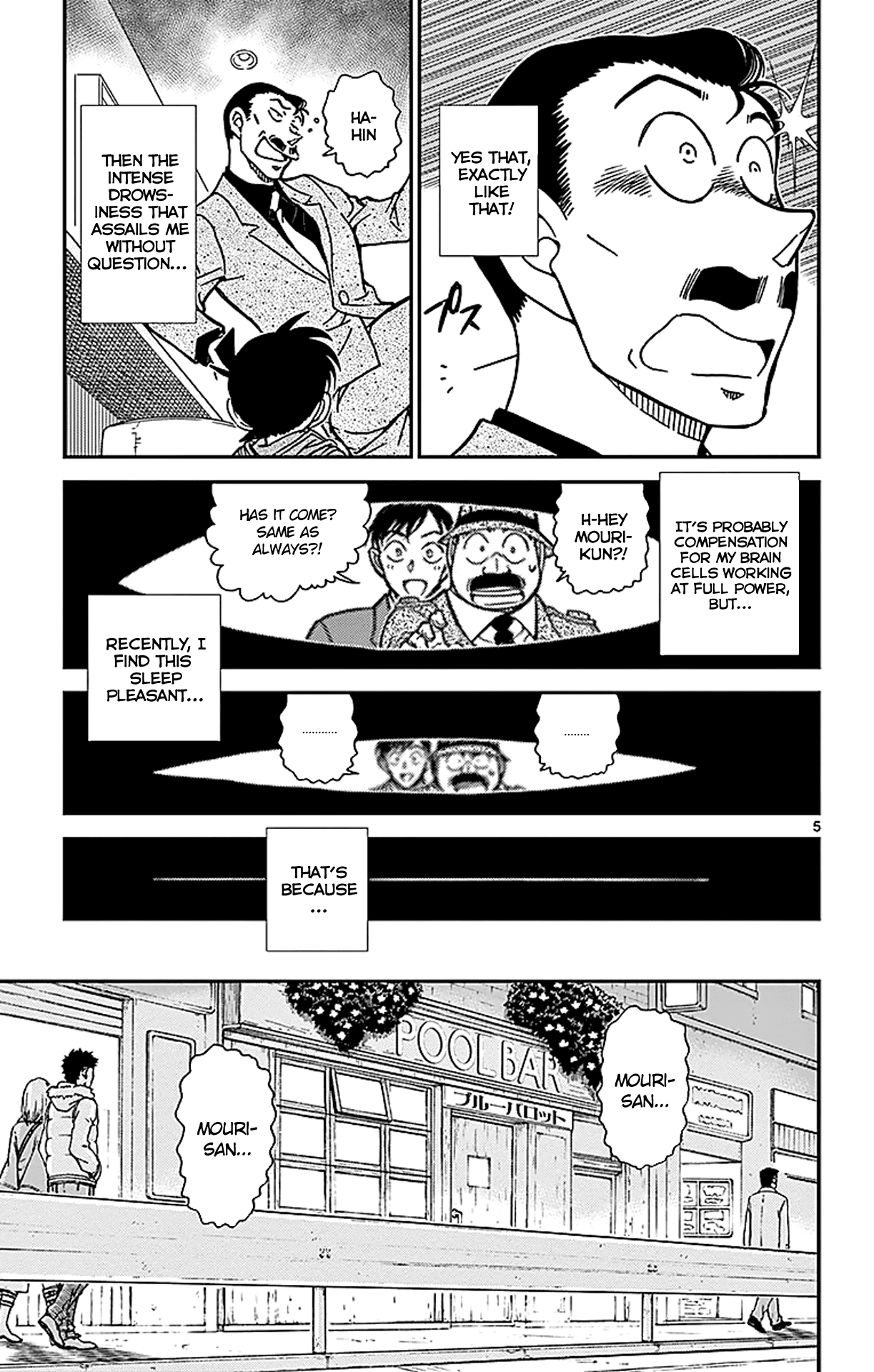 Detective Conan Chapter 855 page 6 - Chapter 855: A Detective Solves a case in a Bar