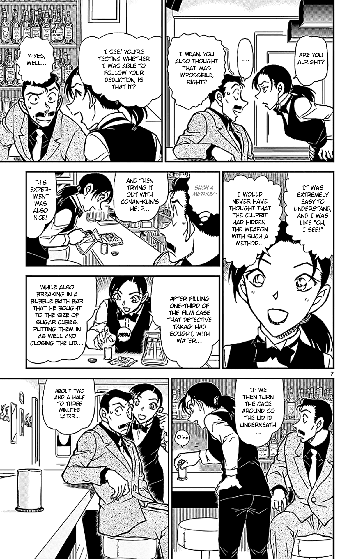 Detective Conan Chapter 855 page 8 - Chapter 855: A Detective Solves a case in a Bar