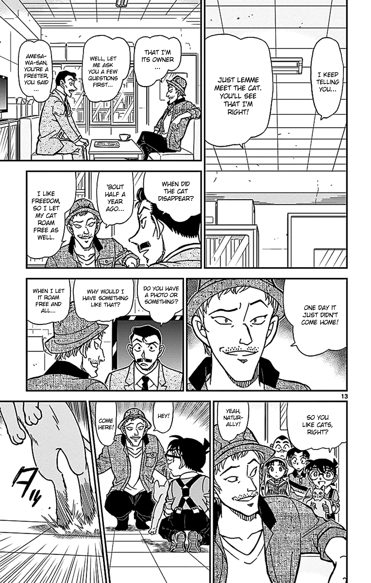 Detective Conan Chapter 865 page 14 - Chapter 865: Taii the Calico Cat