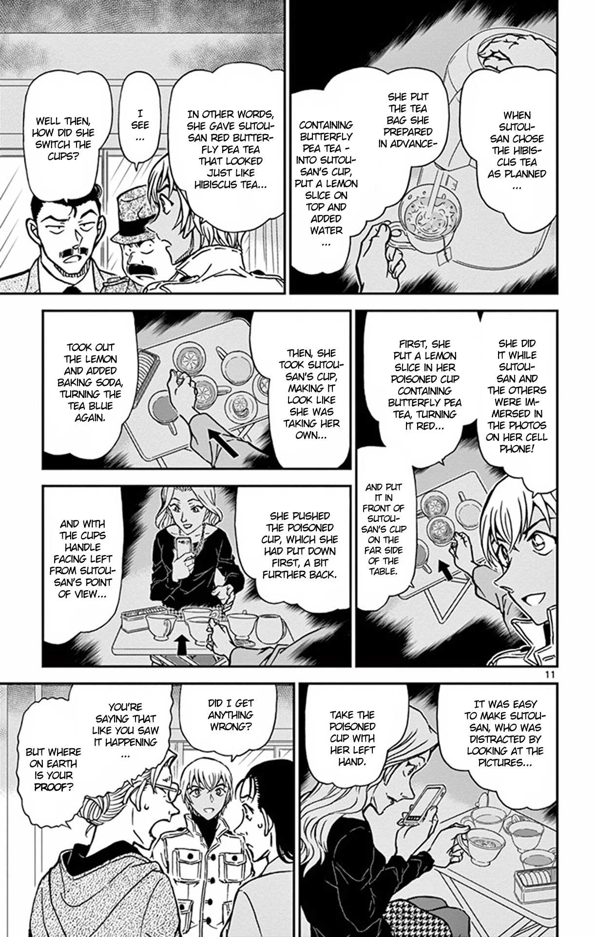 Detective Conan Chapter 890 page 12 - Chapter 890: High-velocity Blood Splatters
