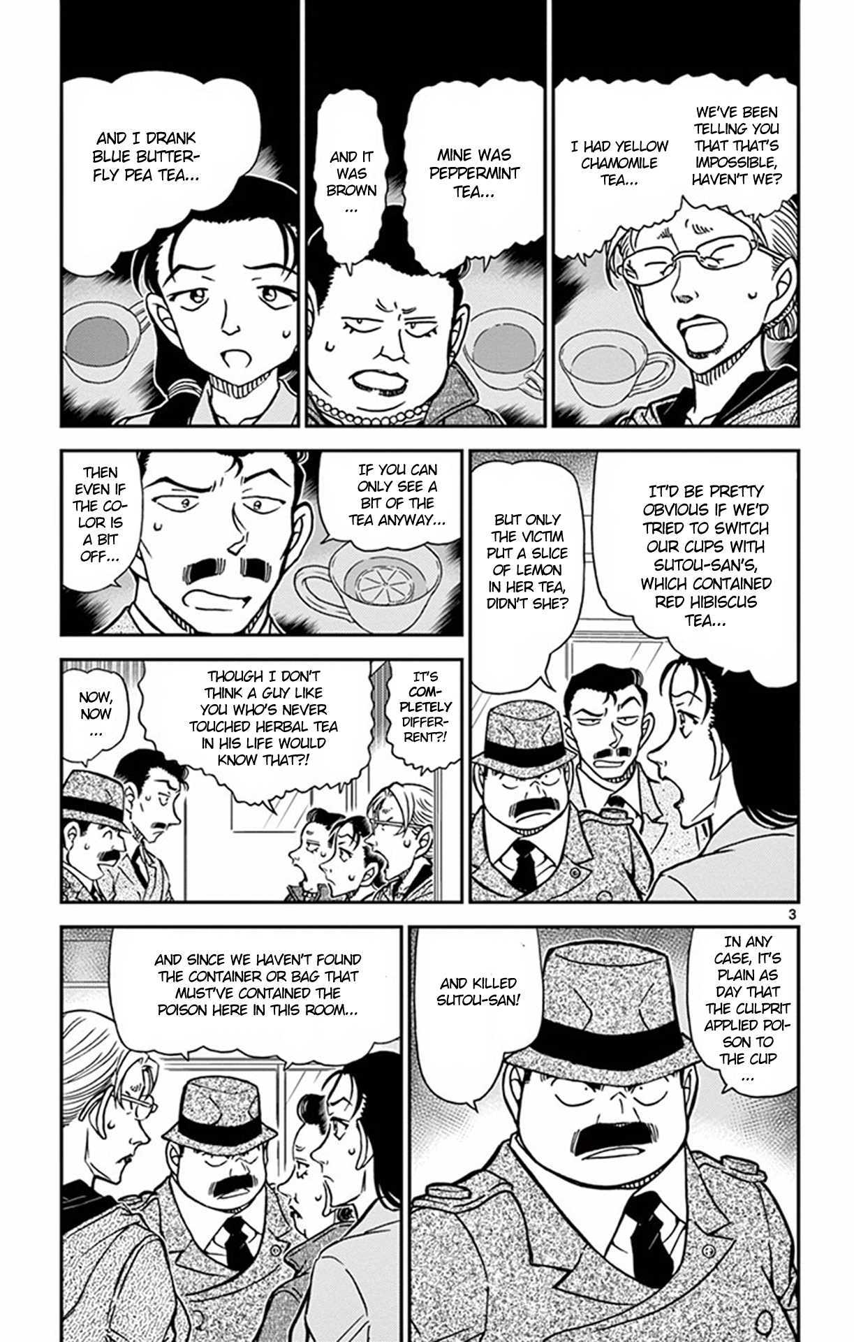 Detective Conan Chapter 890 page 4 - Chapter 890: High-velocity Blood Splatters