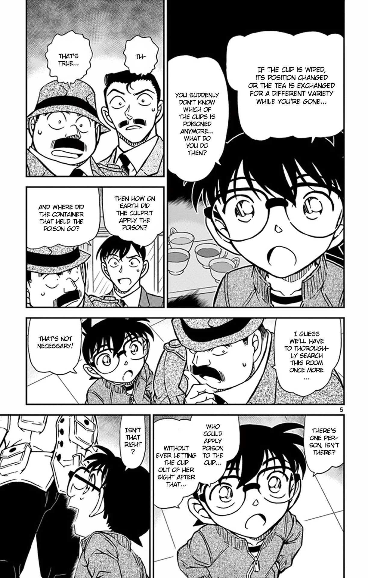 Detective Conan Chapter 890 page 6 - Chapter 890: High-velocity Blood Splatters