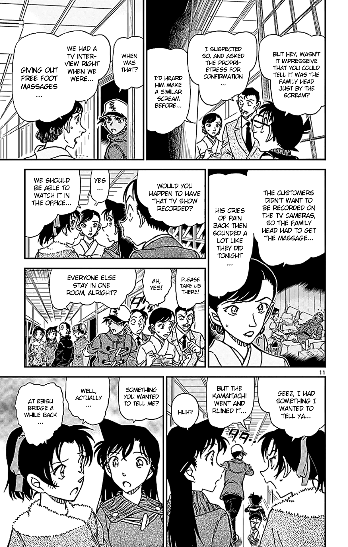Detective Conan Chapter 911 page 12 - Chapter 911: The Kamaitachi's Approach Route