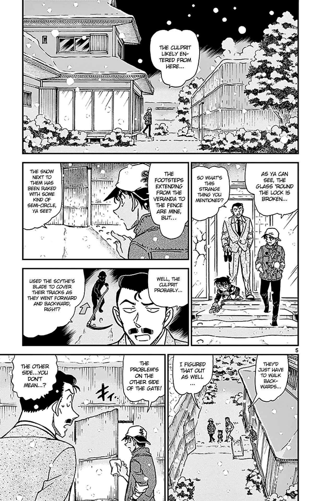 Detective Conan Chapter 911 page 6 - Chapter 911: The Kamaitachi's Approach Route