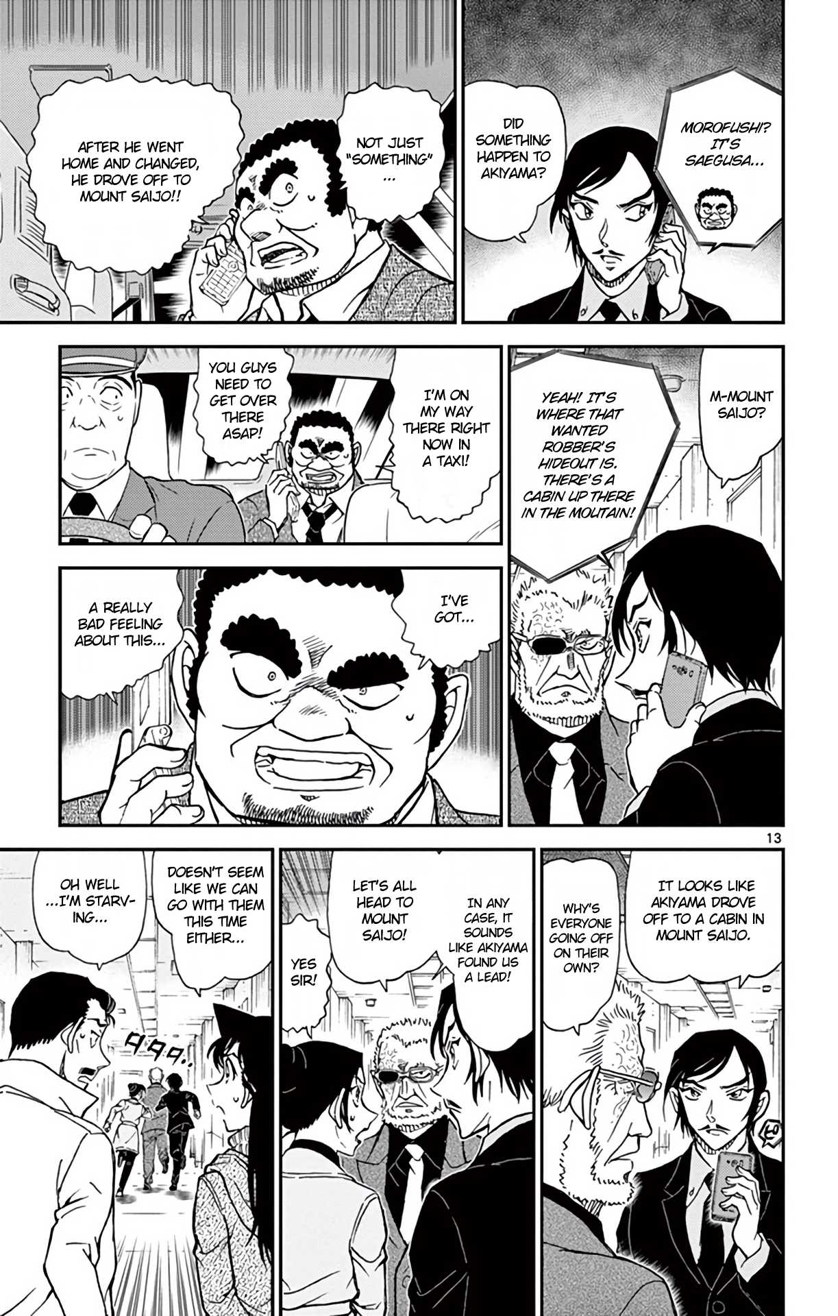 Detective Conan Chapter 915 page 14 - Chapter 915: Heading to Mt. Saijo...!