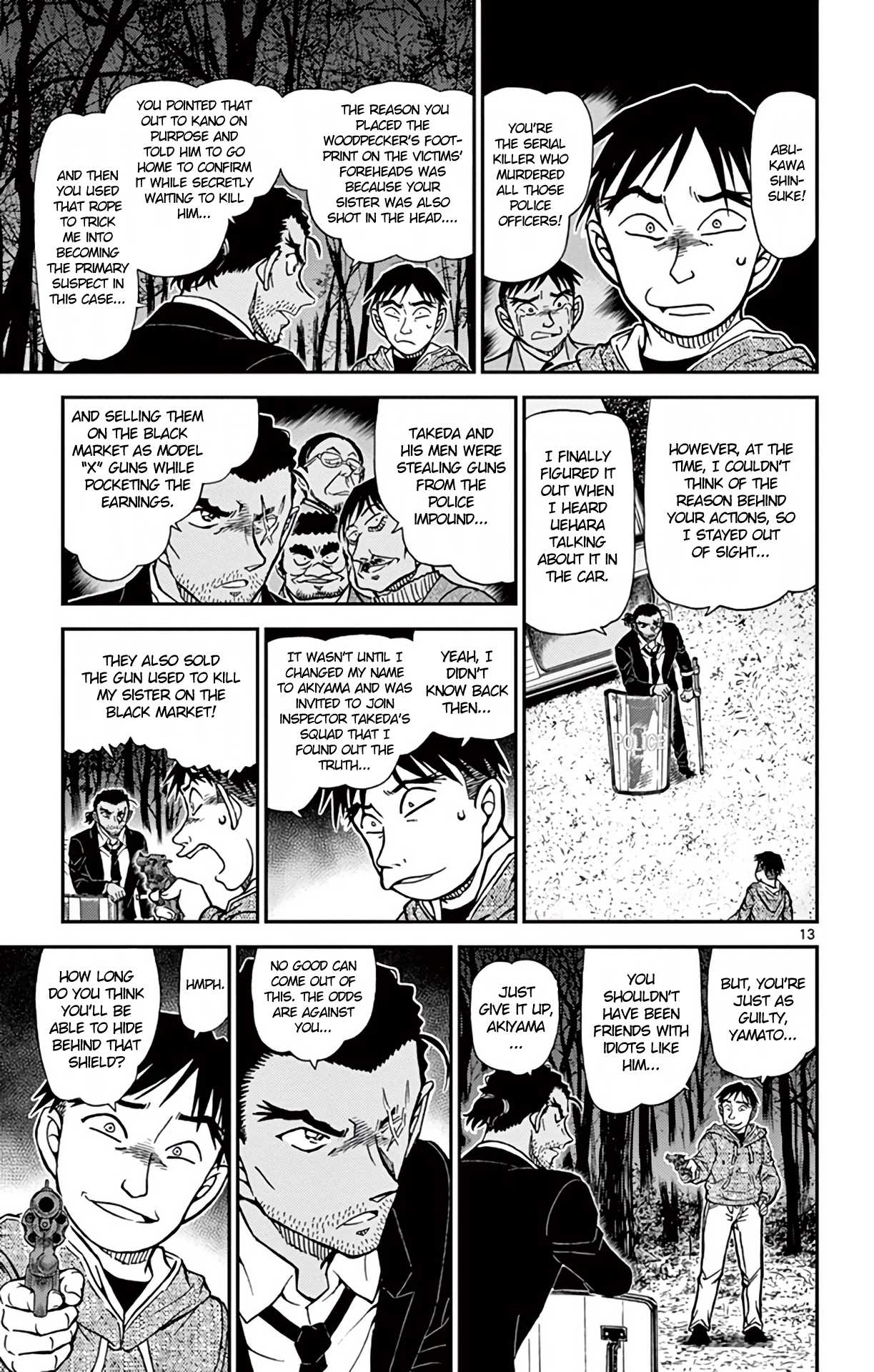 Detective Conan Chapter 917 page 14 - Chapter 917: Sound of the Horse Whips, Softly, Softly, Crossing the River at Night