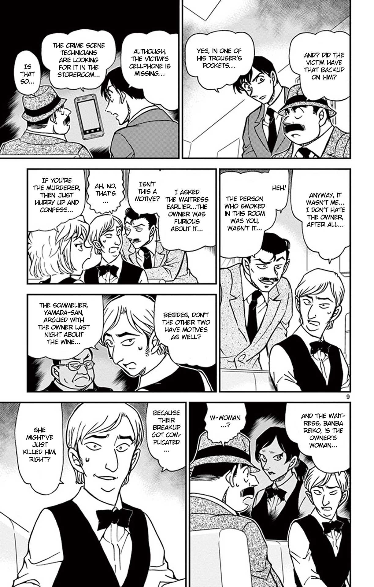 Detective Conan Chapter 926 page 10 - Chapter 926: What Are the Staff's Alibis?