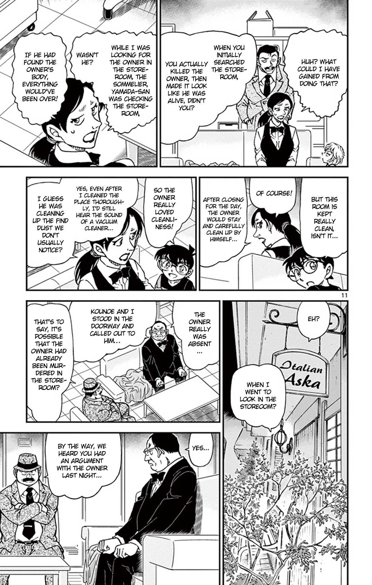 Detective Conan Chapter 926 page 12 - Chapter 926: What Are the Staff's Alibis?
