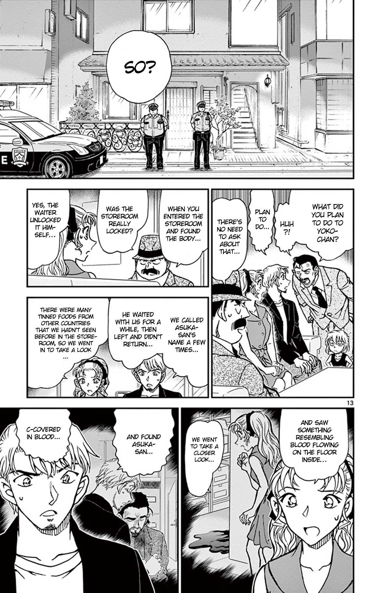 Detective Conan Chapter 926 page 14 - Chapter 926: What Are the Staff's Alibis?