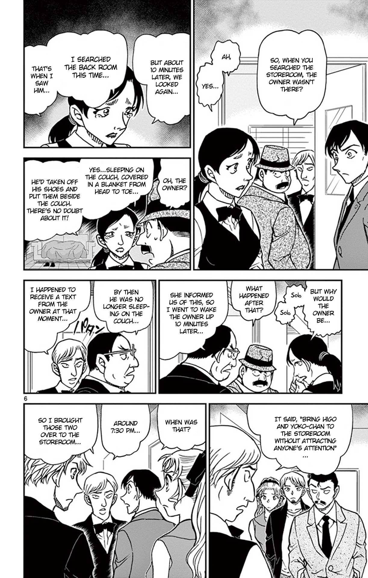 Detective Conan Chapter 926 page 7 - Chapter 926: What Are the Staff's Alibis?