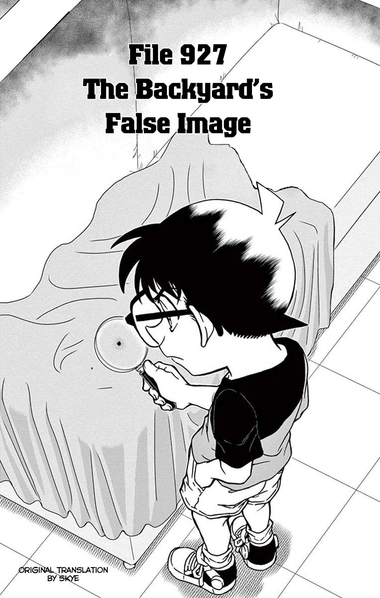 Detective Conan Chapter 927 page 2 - Chapter 927: The Backyard's False Image