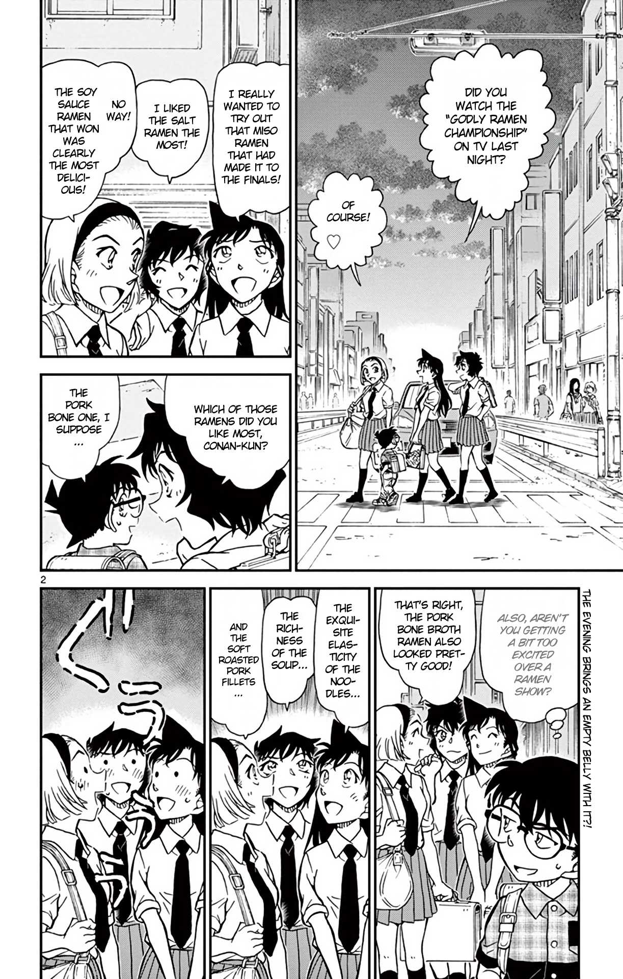 Detective Conan Chapter 928 page 3 - Chapter 928: The Ramen Restaurant's Odd Customers