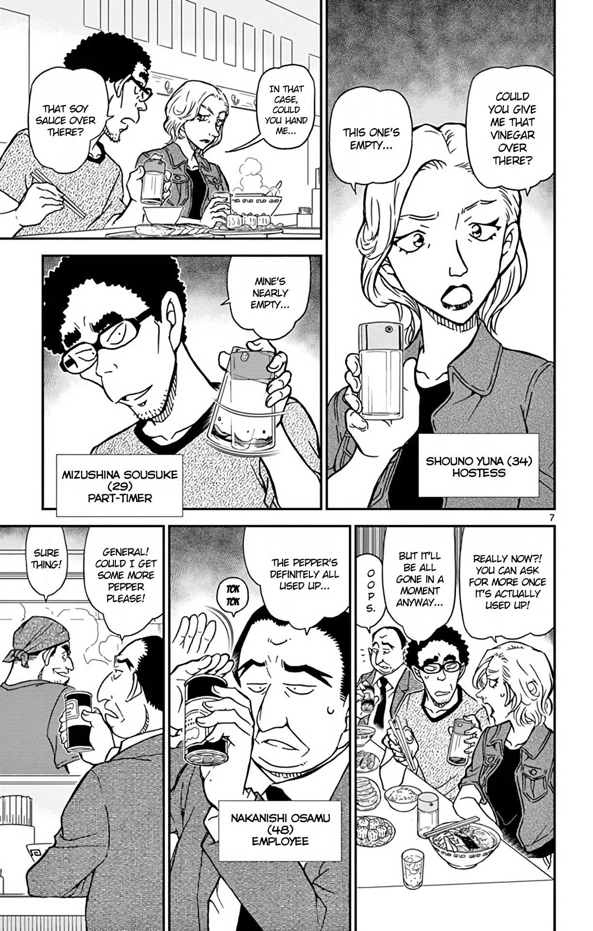 Detective Conan Chapter 928 page 8 - Chapter 928: The Ramen Restaurant's Odd Customers