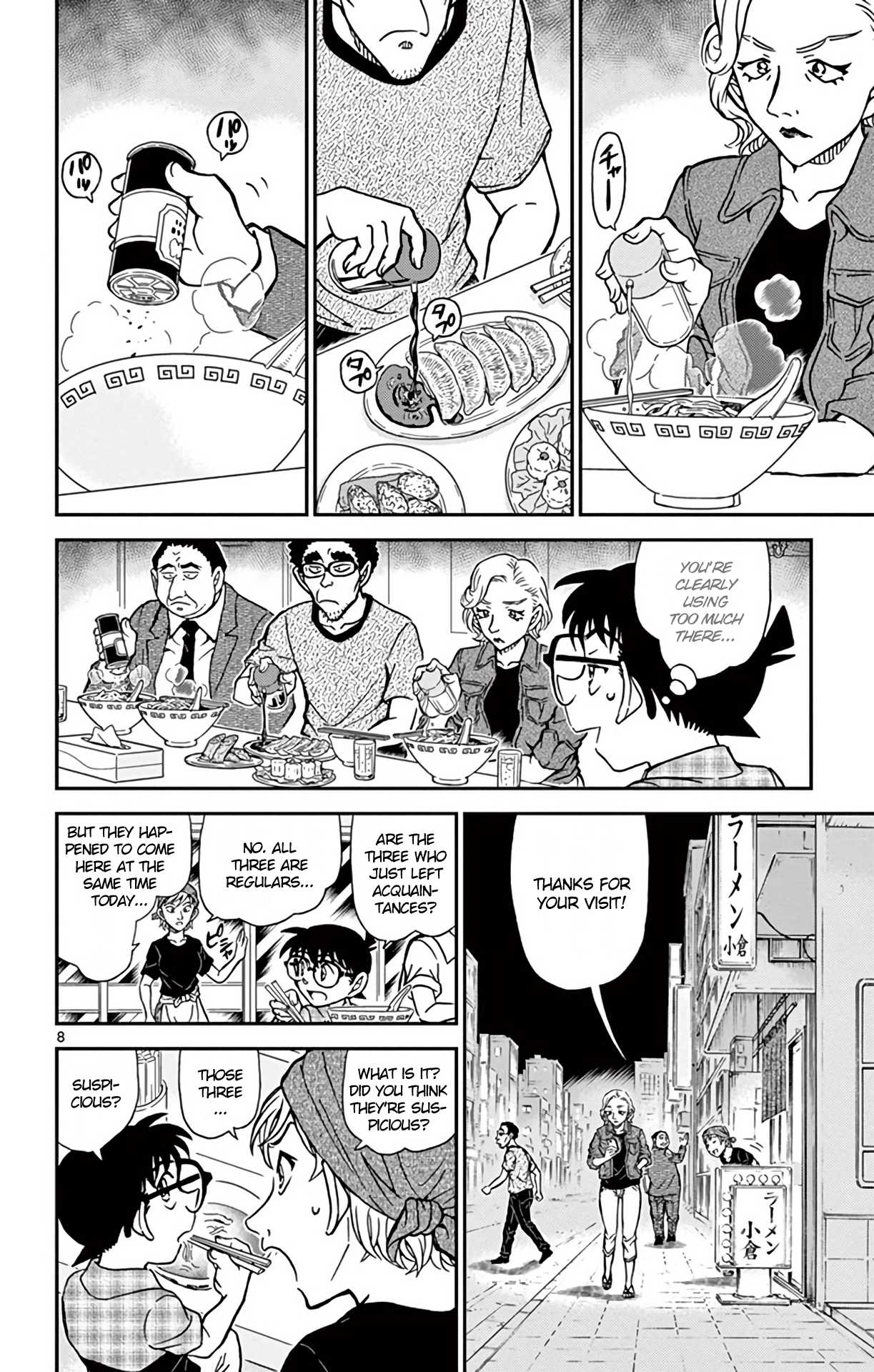 Detective Conan Chapter 928 page 9 - Chapter 928: The Ramen Restaurant's Odd Customers