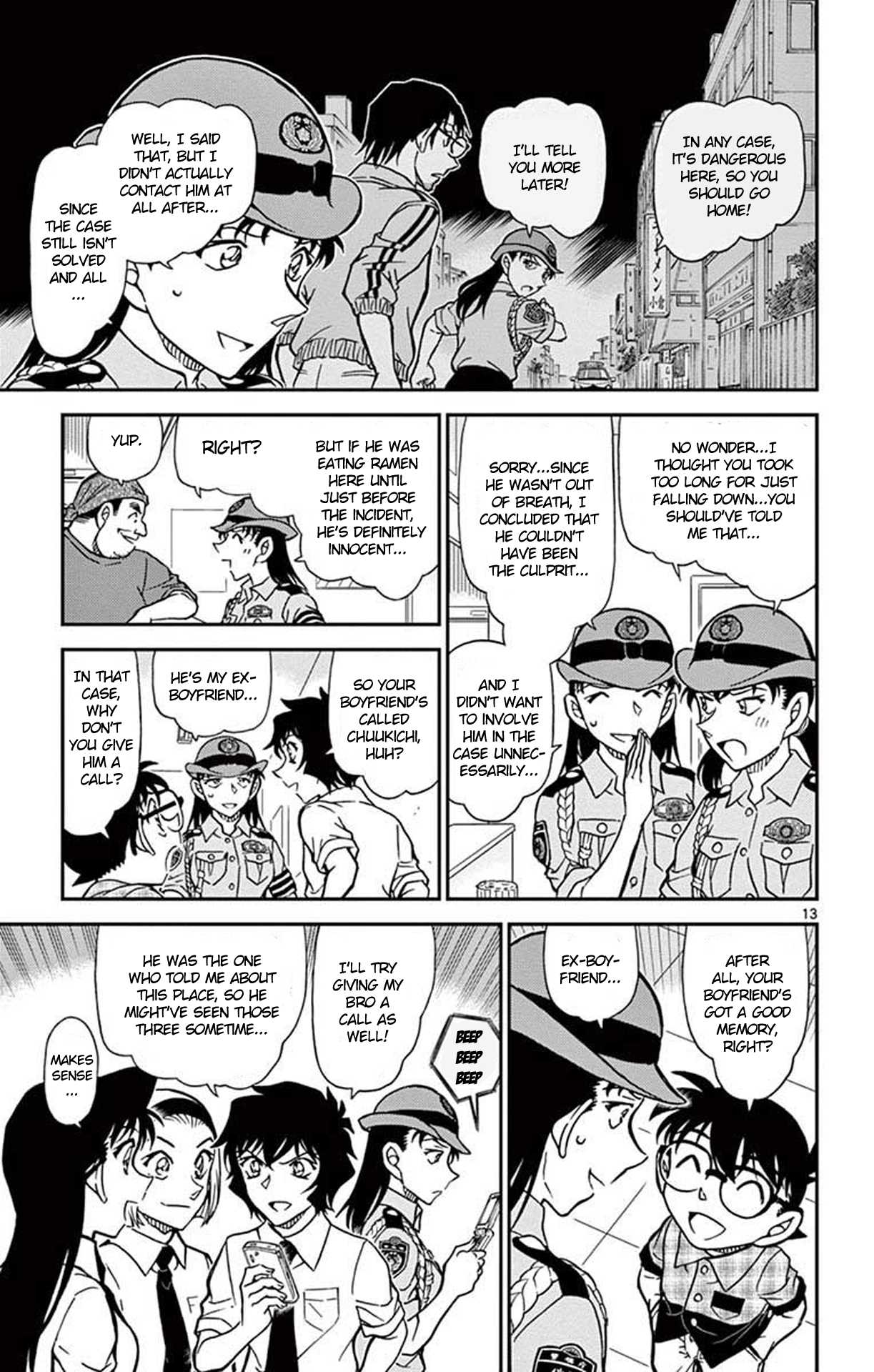 Detective Conan Chapter 929 page 14 - Chapter 929: A Culprit Who Swings a Hose?!
