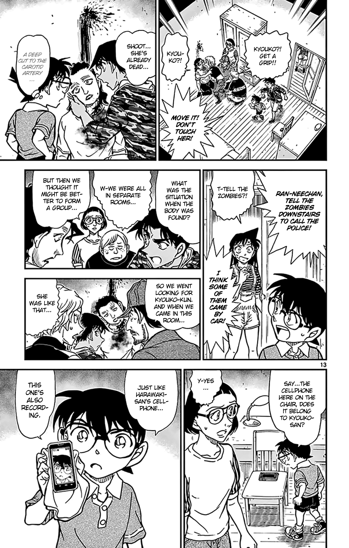 Detective Conan Chapter 933 page 14 - Chapter 933: Man-Eating Zombies