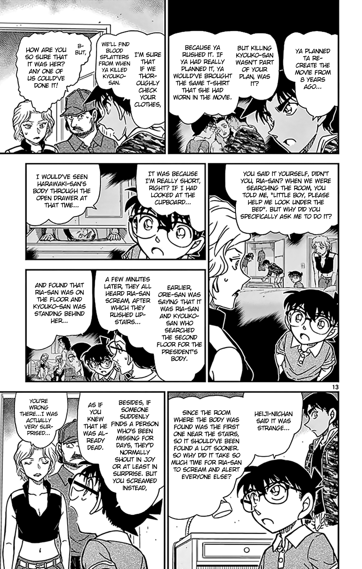Detective Conan Chapter 935 page 14 - Chapter 935: The Darkest Spot Is Under the Candlestick