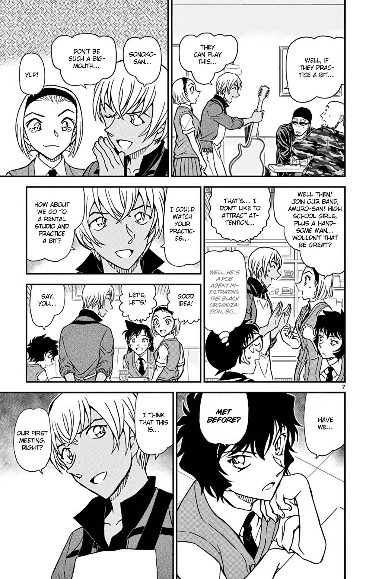 Detective Conan Chapter 936 page 8 - Chapter 936: Girls' Band