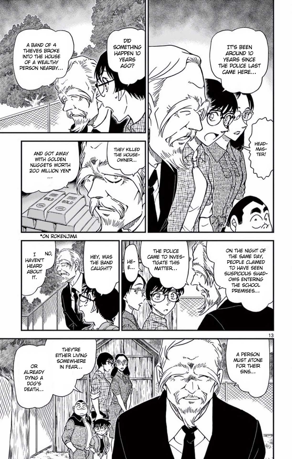 Detective Conan Chapter 966 page 14 - Chapter 966: Scytale Cipher