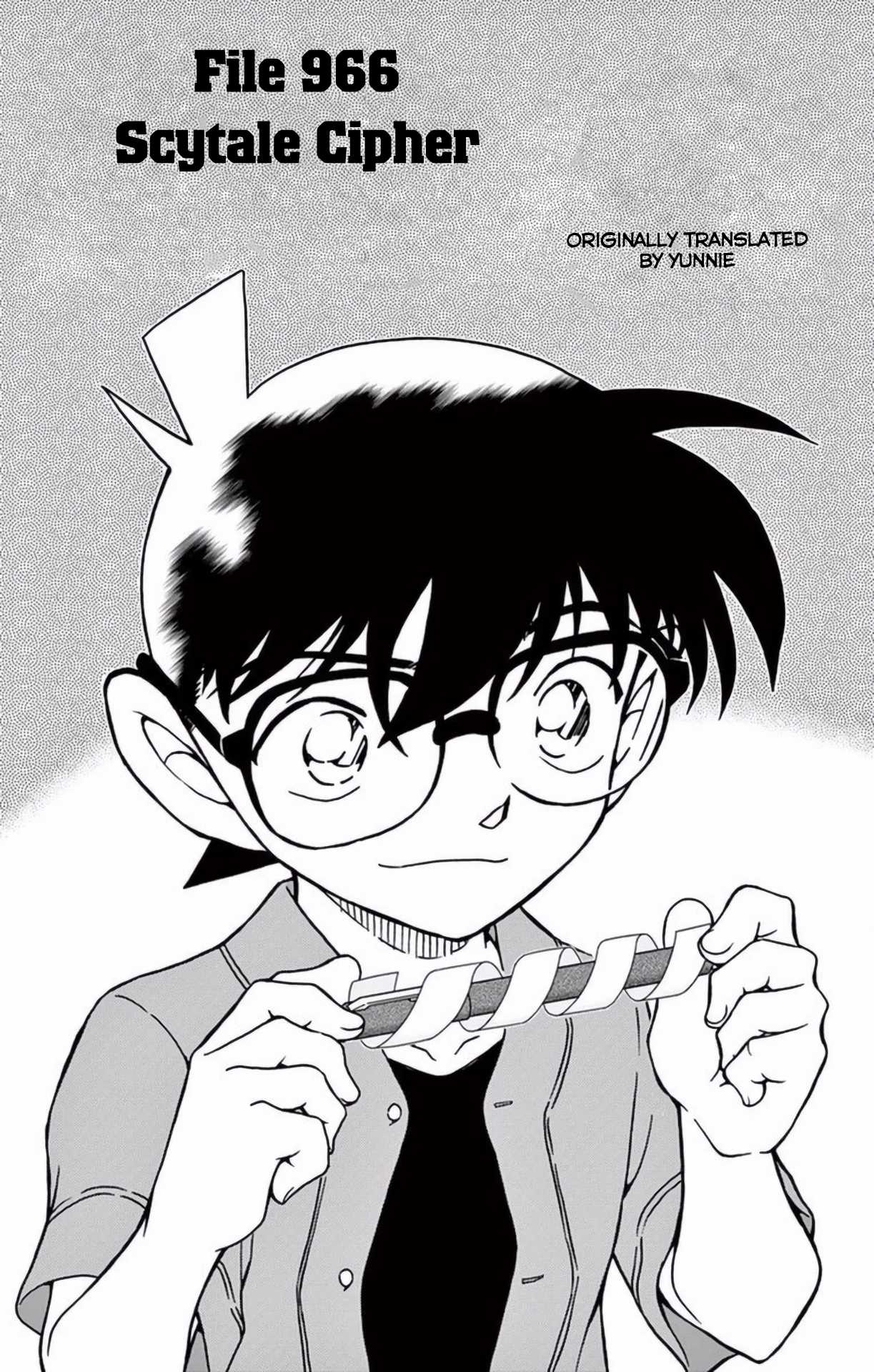 Detective Conan Chapter 966 page 2 - Chapter 966: Scytale Cipher