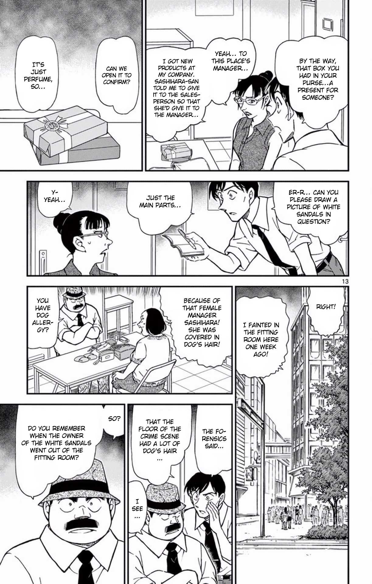 Detective Conan Chapter 970 page 14 - Chapter 970: Message Left by Fingers
