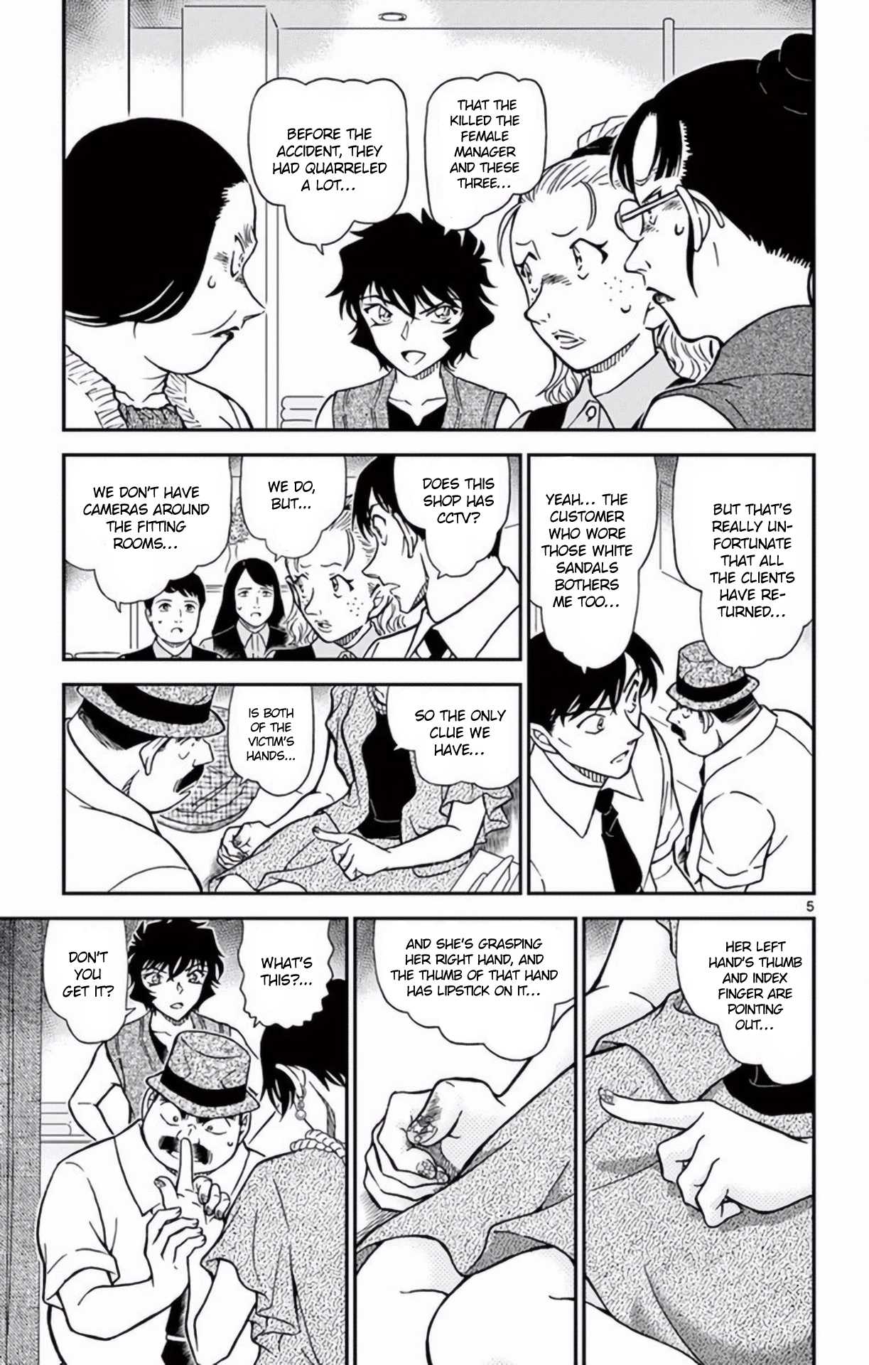 Detective Conan Chapter 970 page 6 - Chapter 970: Message Left by Fingers