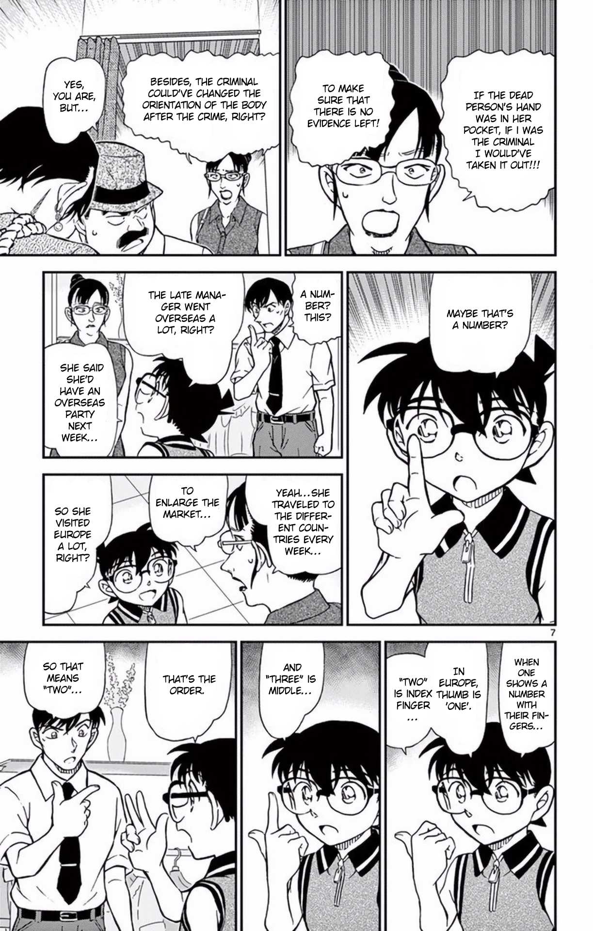Detective Conan Chapter 970 page 8 - Chapter 970: Message Left by Fingers