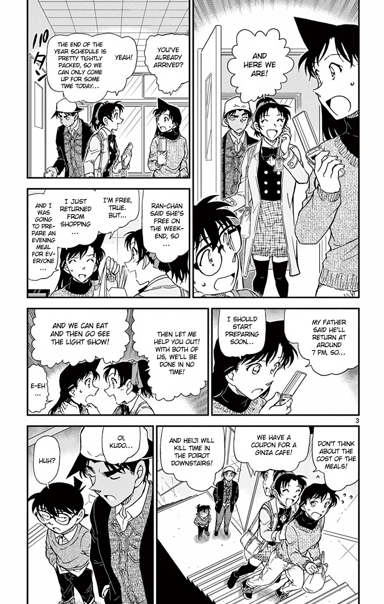 Detective Conan Chapter 981 page 4 - Chapter 981: Killing Time at Cafe Poirot
