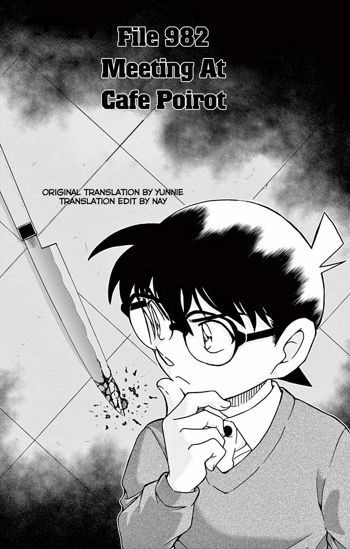 Detective Conan Chapter 982 page 2 - Chapter 982: Meeting at Cafe Poirot